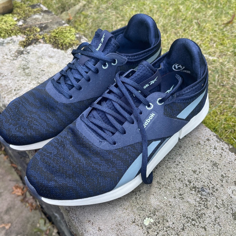 Reebok Black and Blue Running Shoes